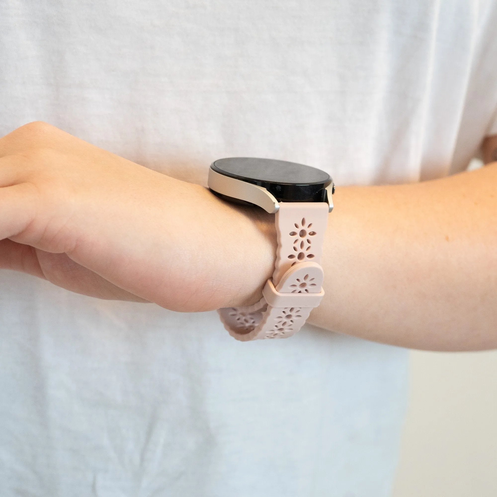 Bandz Bracelet silicone avec motif Coros Apex 2 (rose)