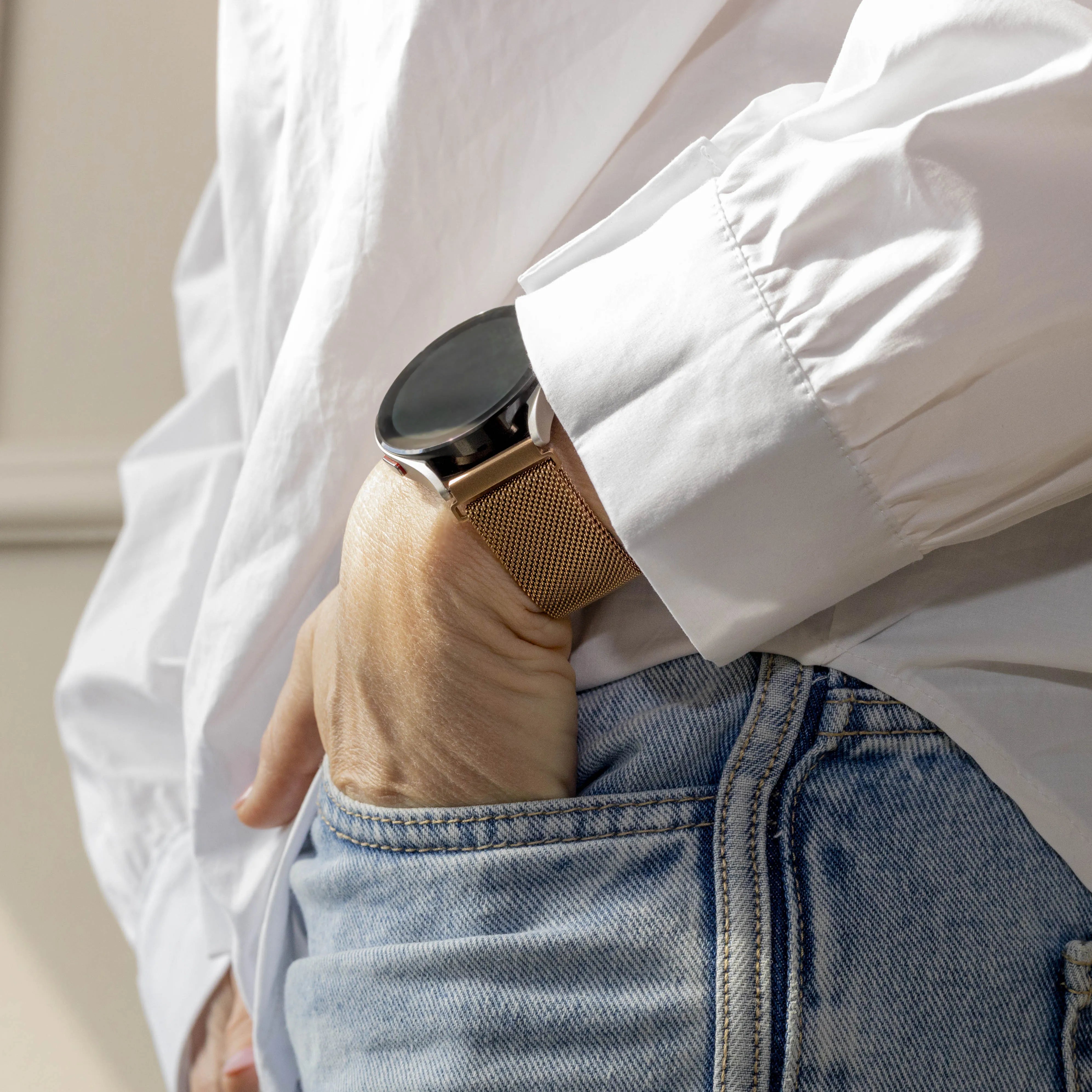 OnePlus Watch 3 - 43mm Milanese Strap (Rose Gold)