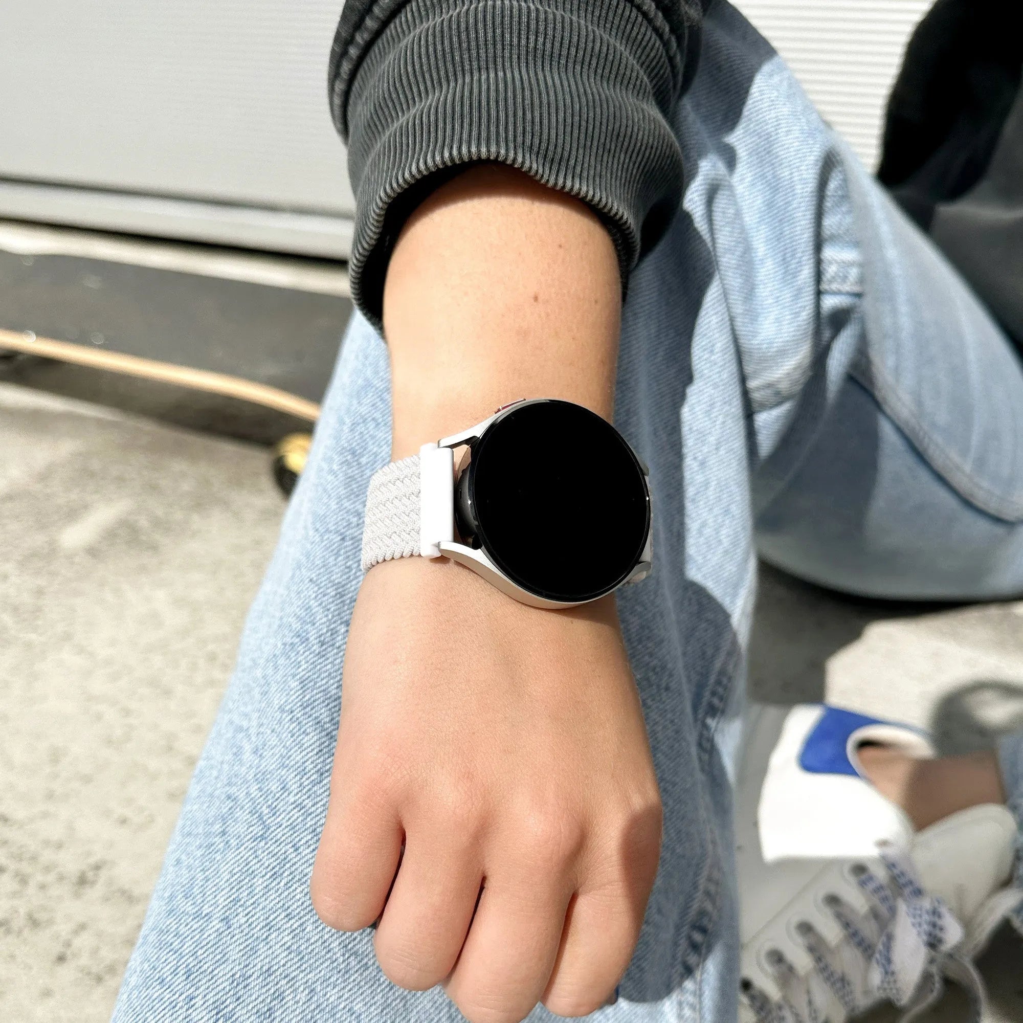 Bracelet tissé ajustable Amazfit Bip 6 (blanc)