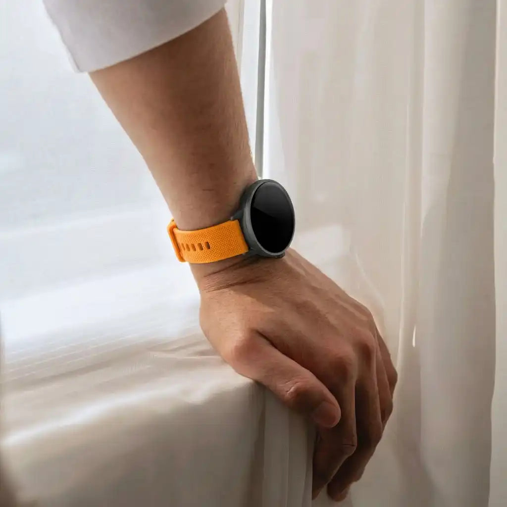 Bracelet silicone de luxe Fossil Gen 5e 44mm (orange)