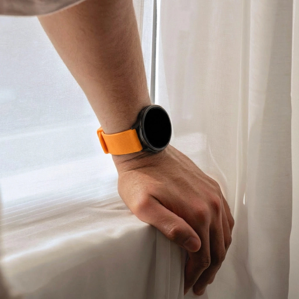 Bandz Bracelet silicone 'Premium' Garmin Vivomove Luxe (orange)