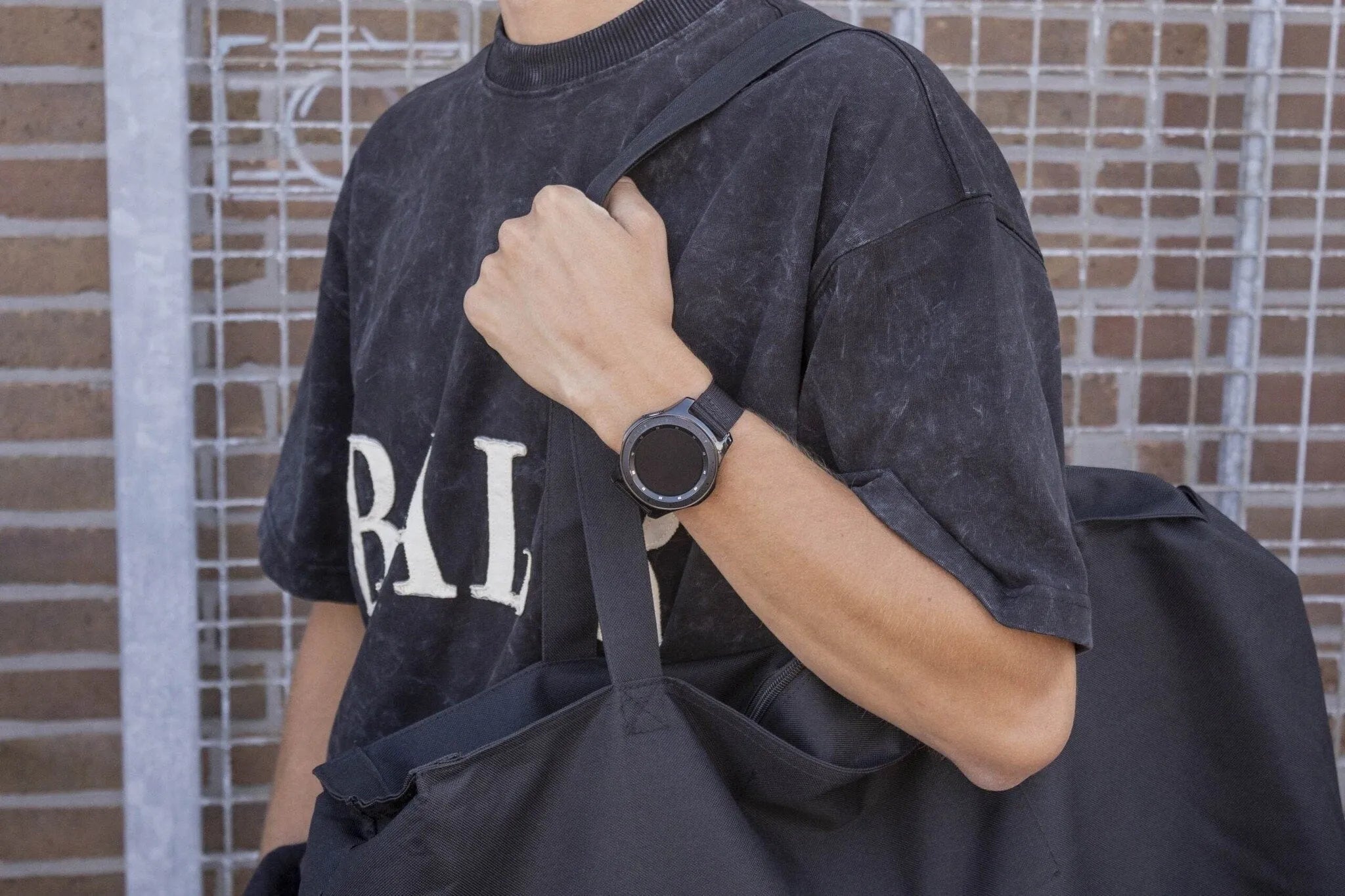 BALR Bracelet nylon avec boucle Fossil Gen 5e 44mm (noir)