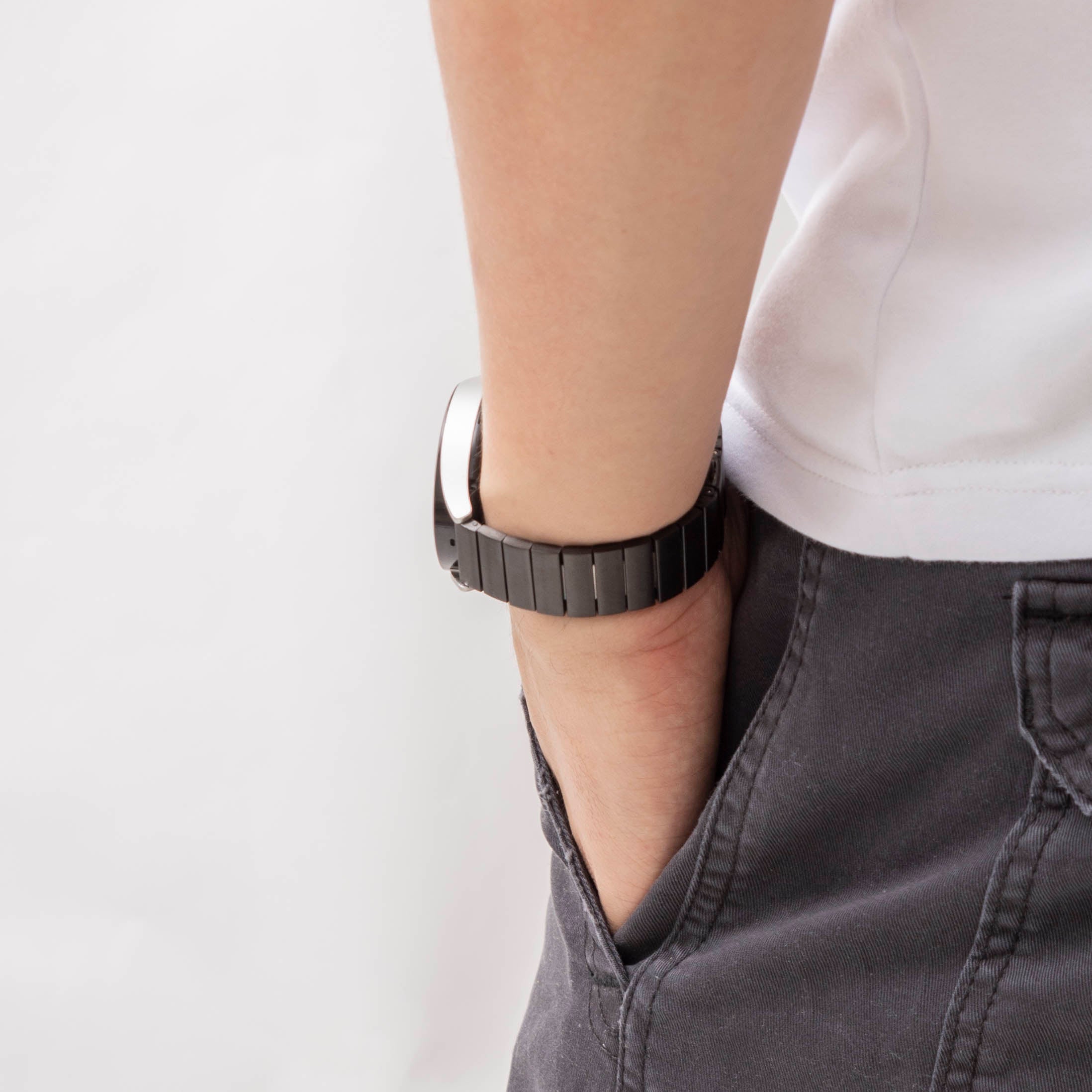 Bracelet métal Samsung Gear Sport (noir)