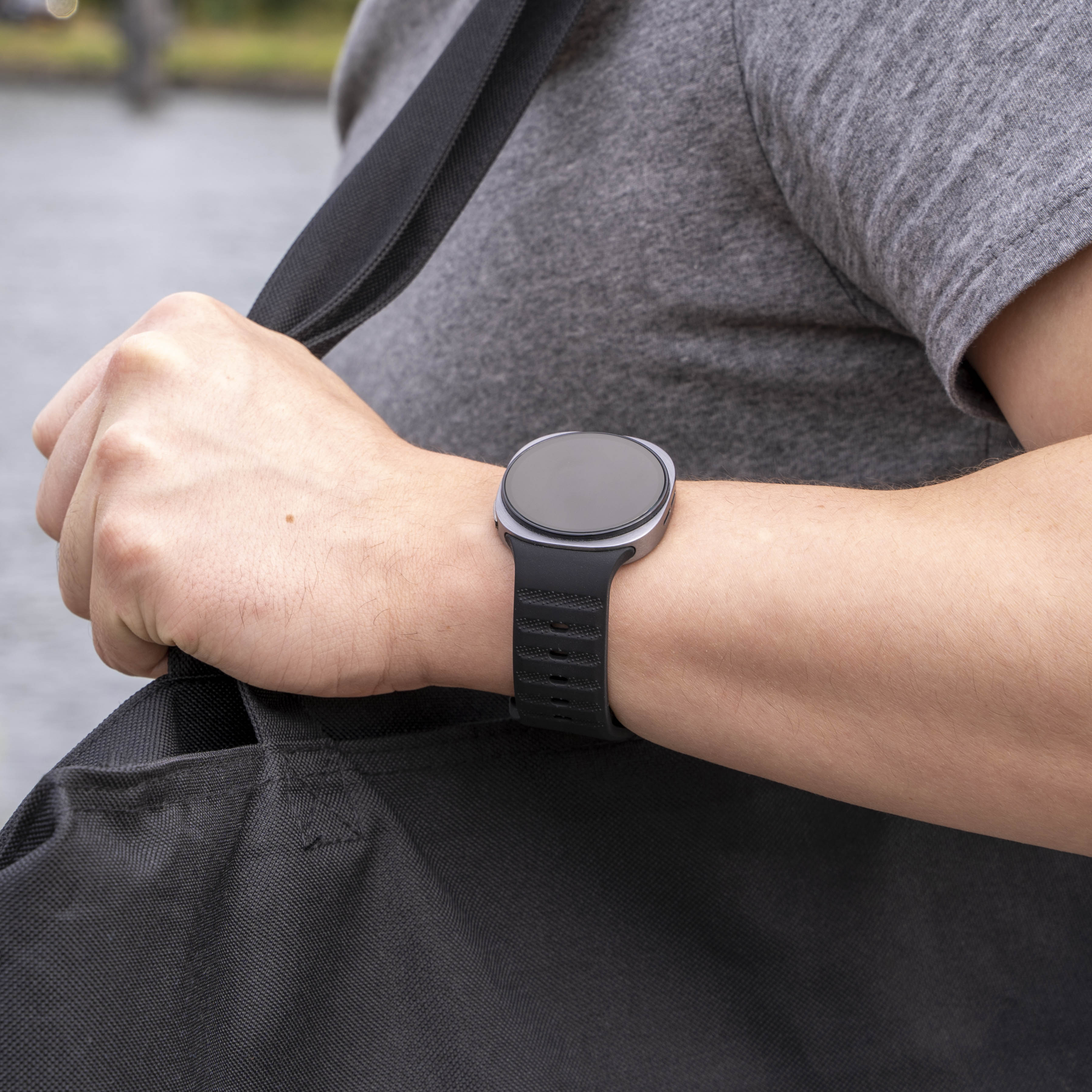 Bracelet silicone Outdoor Samsung Galaxy Watch 8 - 40mm (noir)