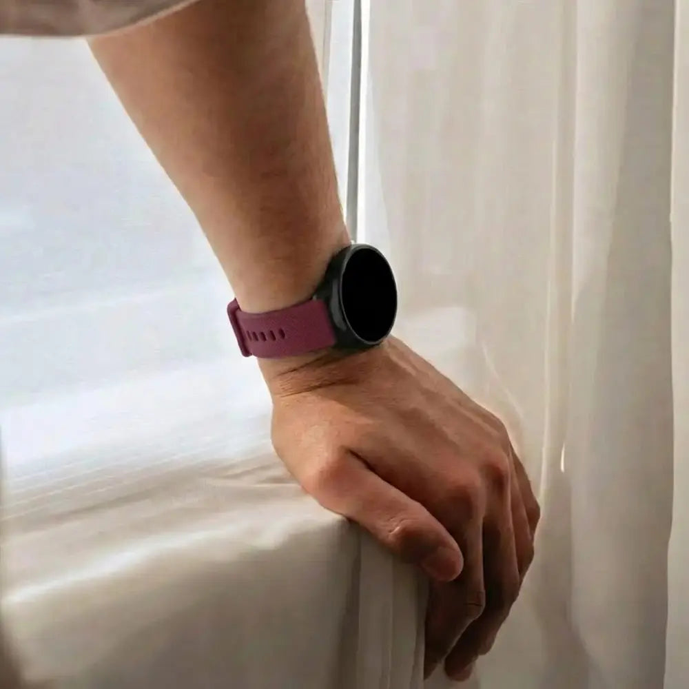 Samsung Galaxy Watch 42mm Premium Silicone Strap (Dark Red)