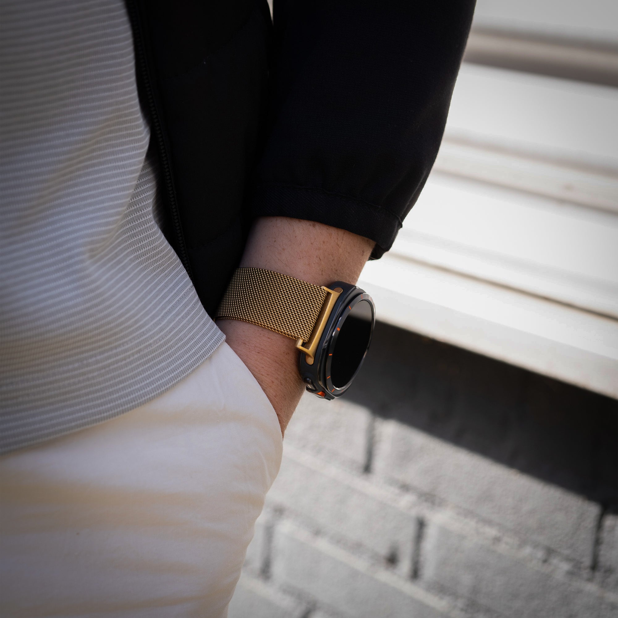 Bracelet milanais Samsung Galaxy Watch Ultra (or)