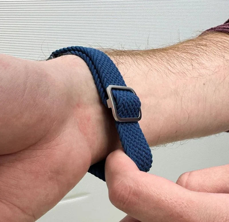 Bracelet tressé réglable Coros Apex 2 (bleu)