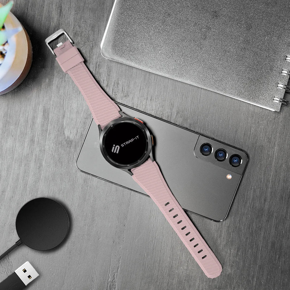 Suunto Nautic S Twill Silicone Strap (Pink)