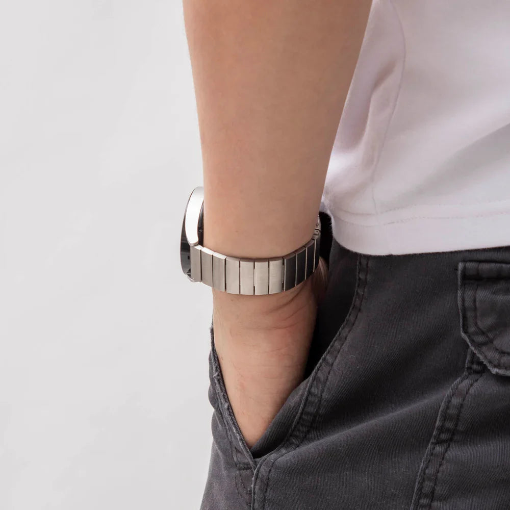 Bracelet acier Amazfit Active 2 (argent)