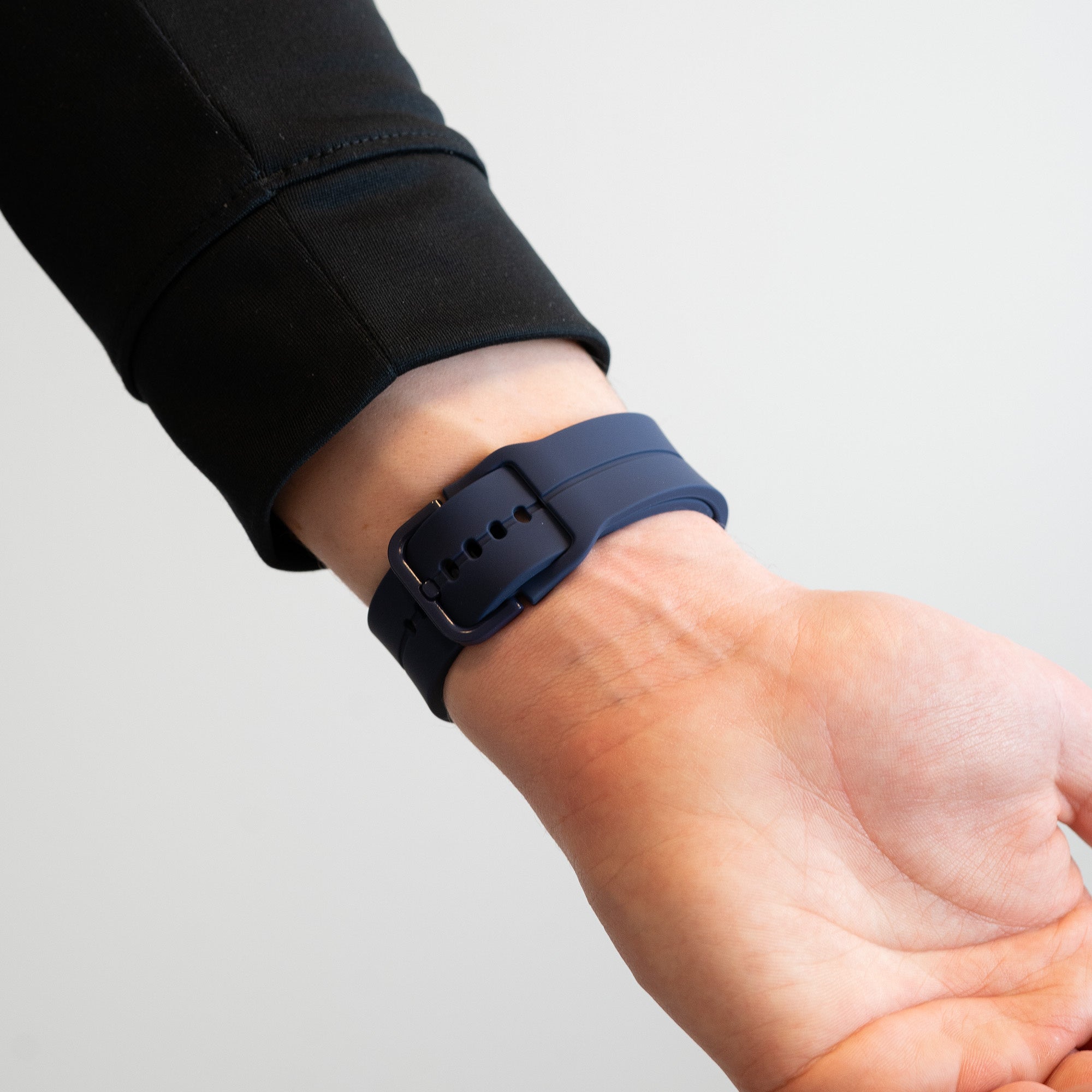 Silicone Strap 'Extreme', dark blue, lifestyle photo