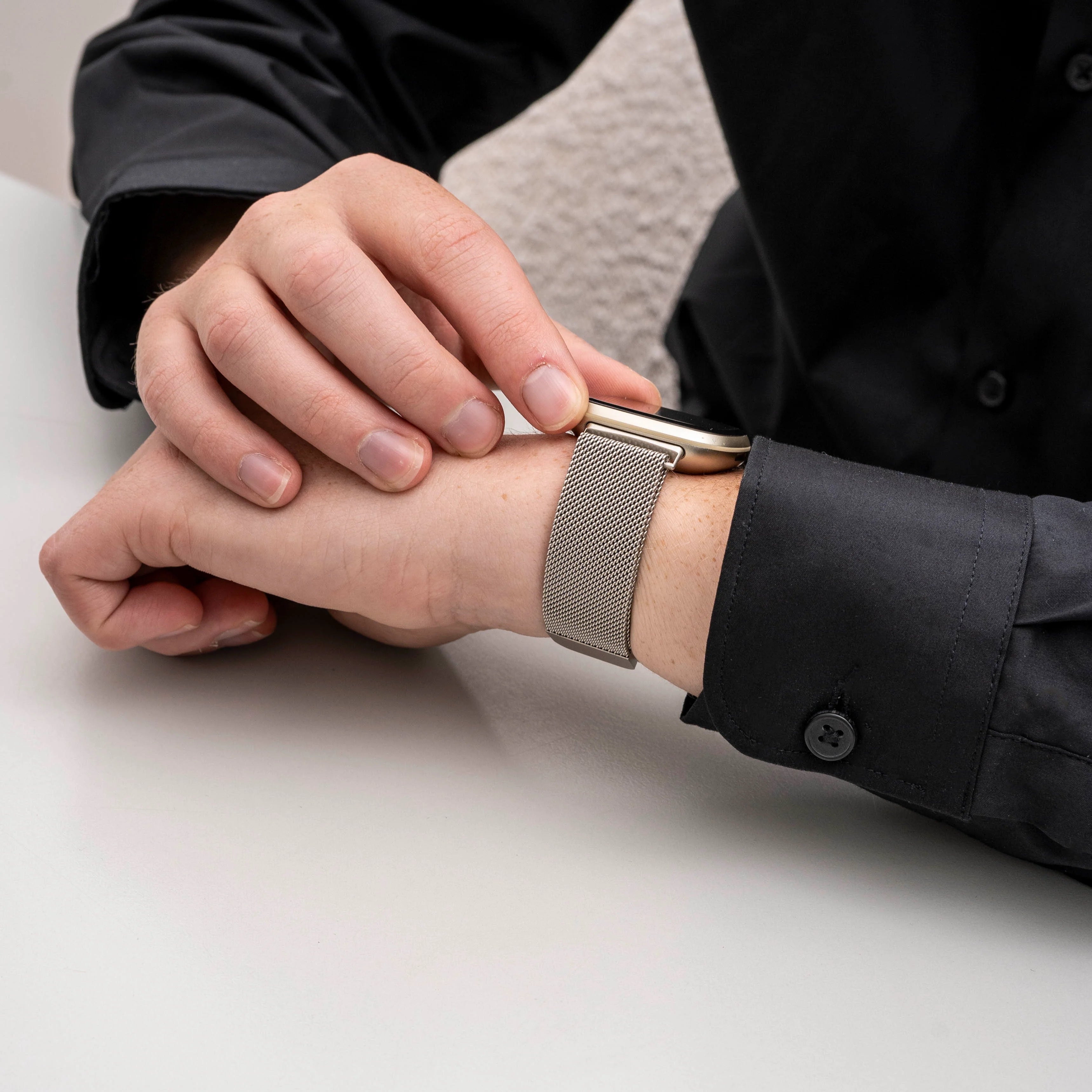 Bracelet Milanais Fitbit Versa (lumière stellaire)
