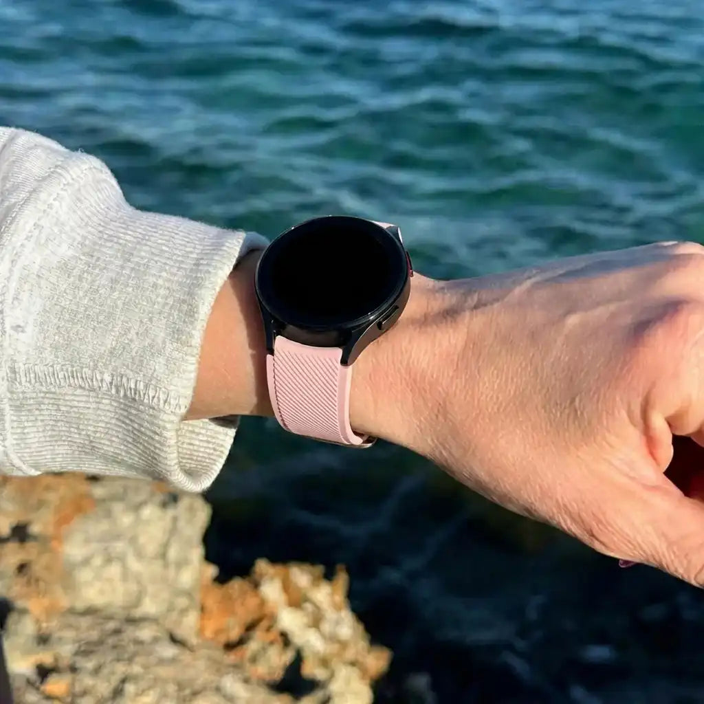 Bracelet silicone Amazfit GTS 3 (rose clair)
