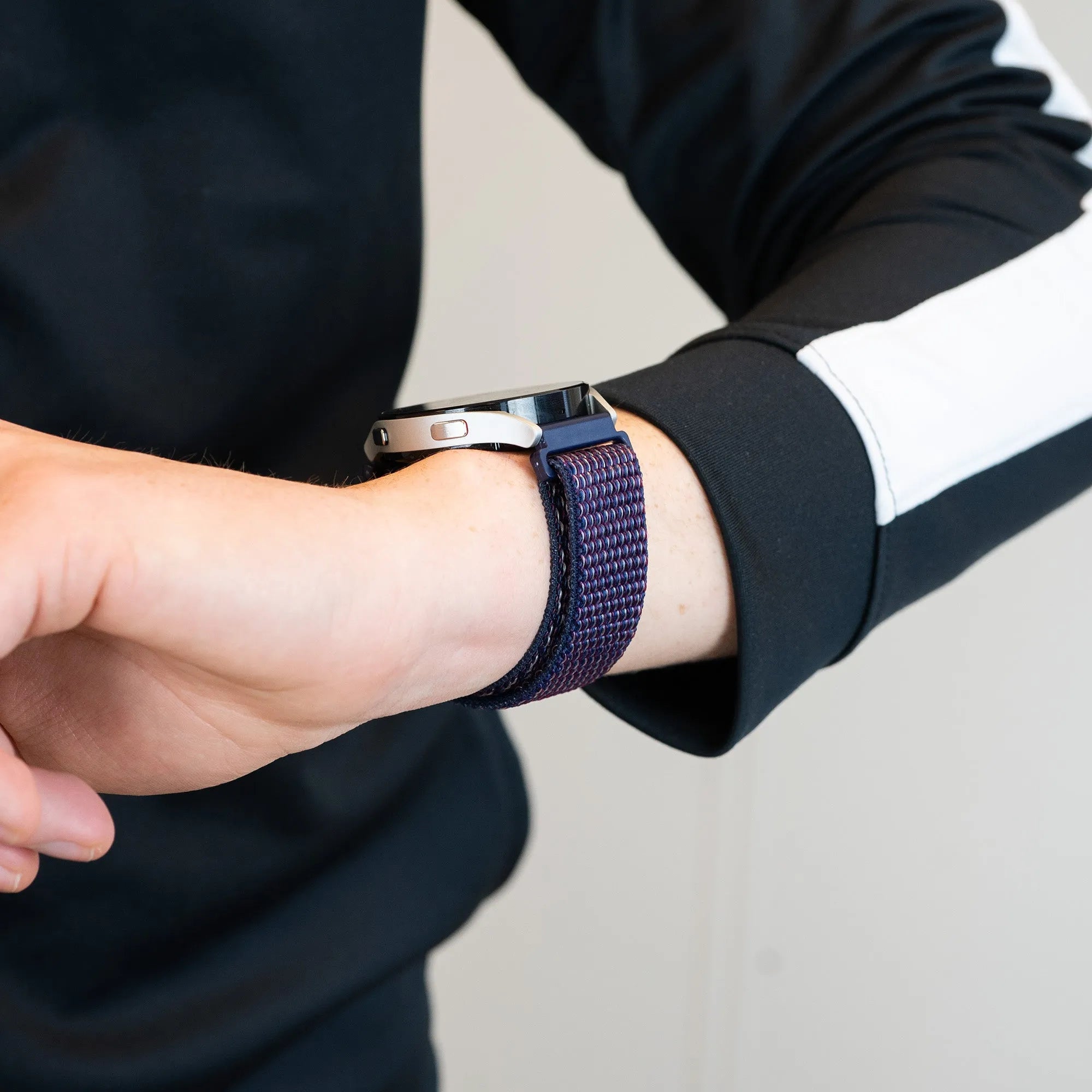 Bandz Bracelet nylon loop Amazfit Bip 6 (indigo bleu)