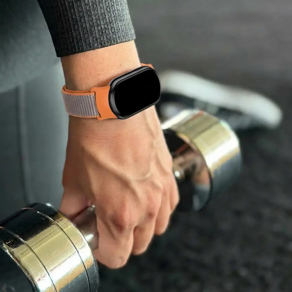 Nylon Strap, orange/brown, lifestyle photo