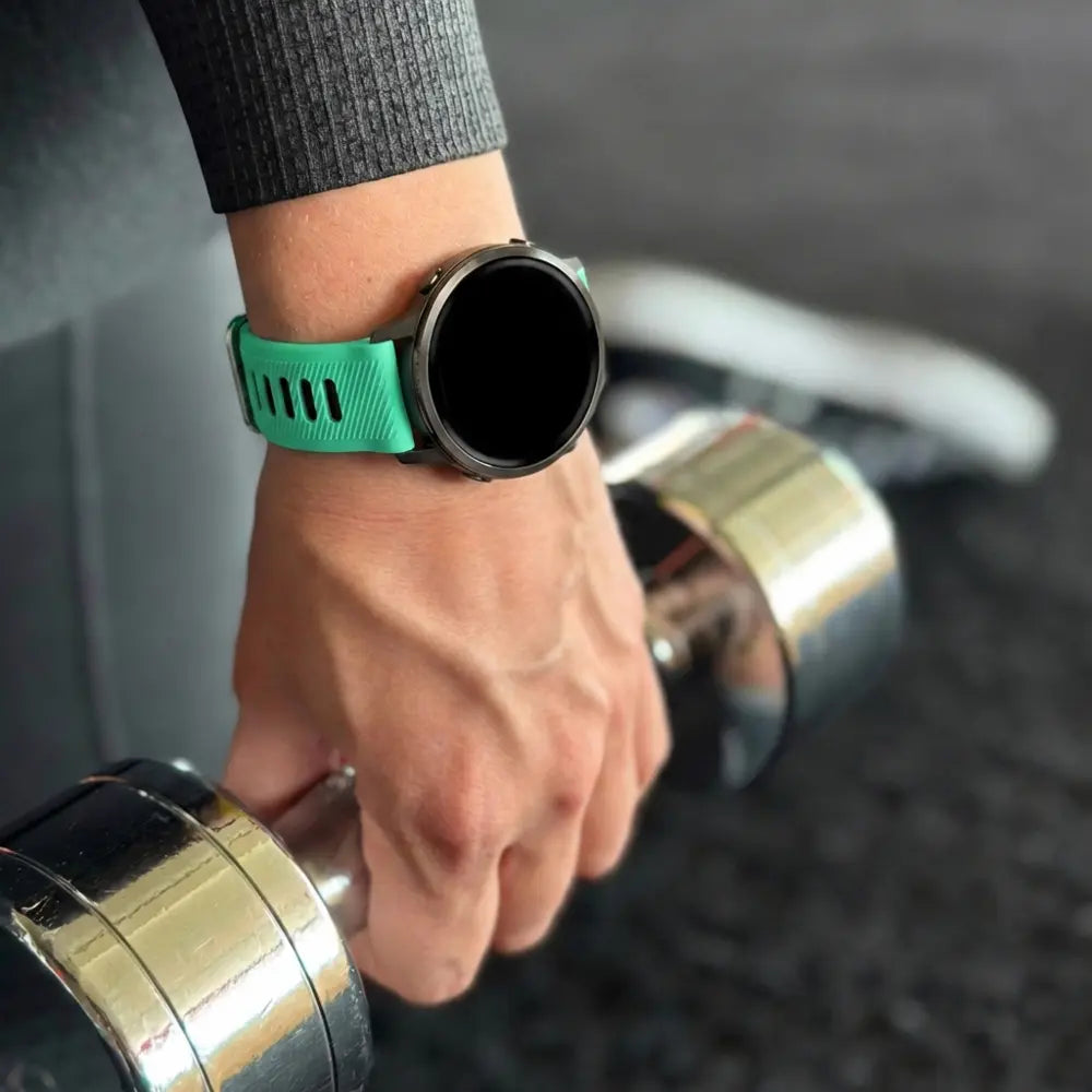 Bandz Bracelet sport avec boucle Garmin Vivomove 3s (turquoise/noir)