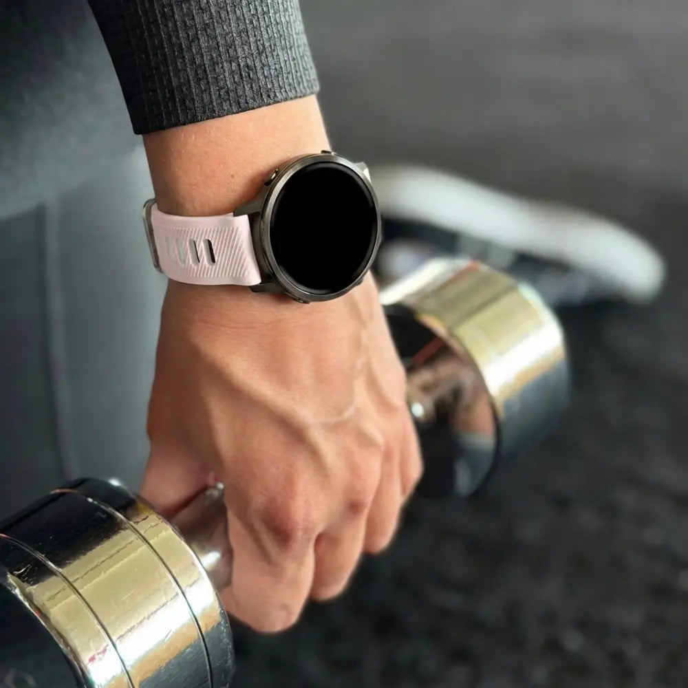 Bandz Bracelet sport avec boucle Garmin Vivomove 3s (rose/blanc)