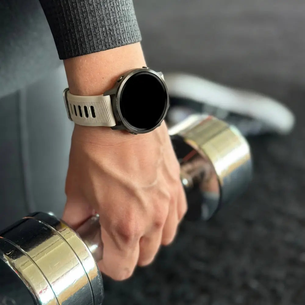 Bandz Bracelet sport avec boucle Garmin Vivomove 3s (lumière stellaire/noir)