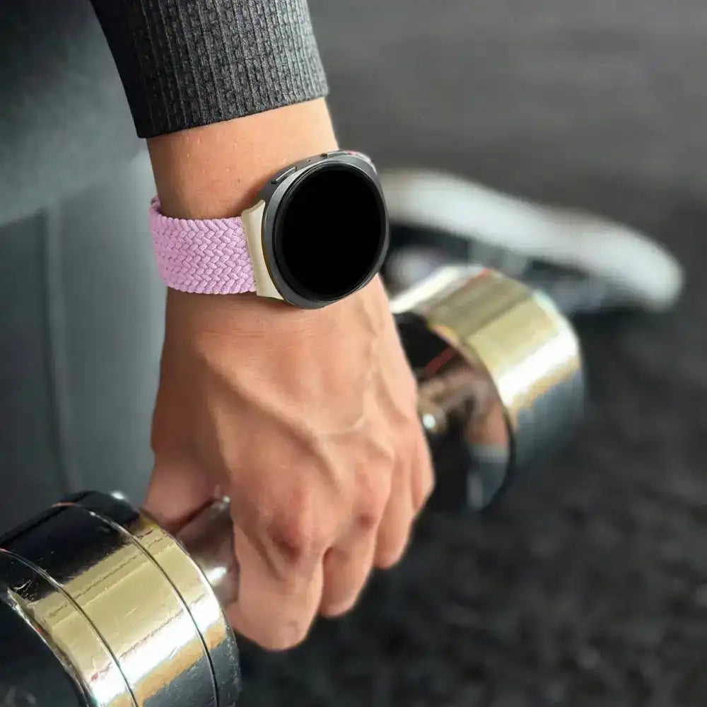 Bandz Bracelet tissé magnétique Samsung Galaxy Watch 8 Classic (lila)