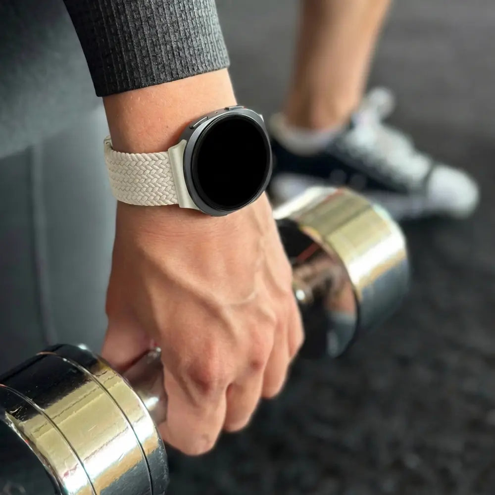 Bandz Bracelet tissé magnétique Samsung Galaxy Watch 8 - 44mm (lumière stellaire)