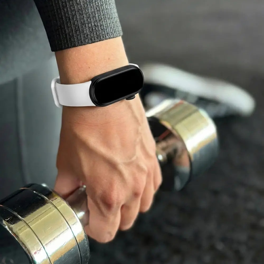 Bracelet silicone Xiaomi Mi Band 6 (Blanc)