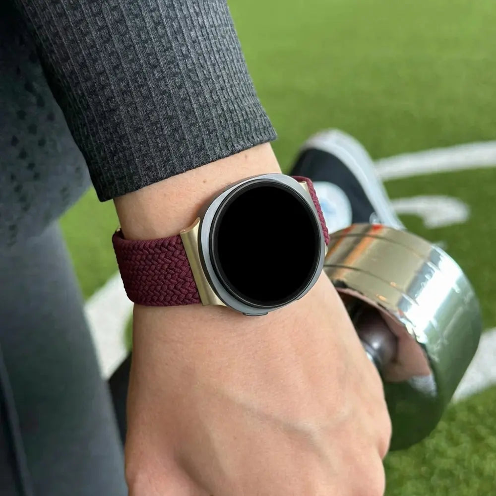 Bandz Bracelet tissé magnétique Samsung Galaxy Watch 8 Classic (bordeaux)
