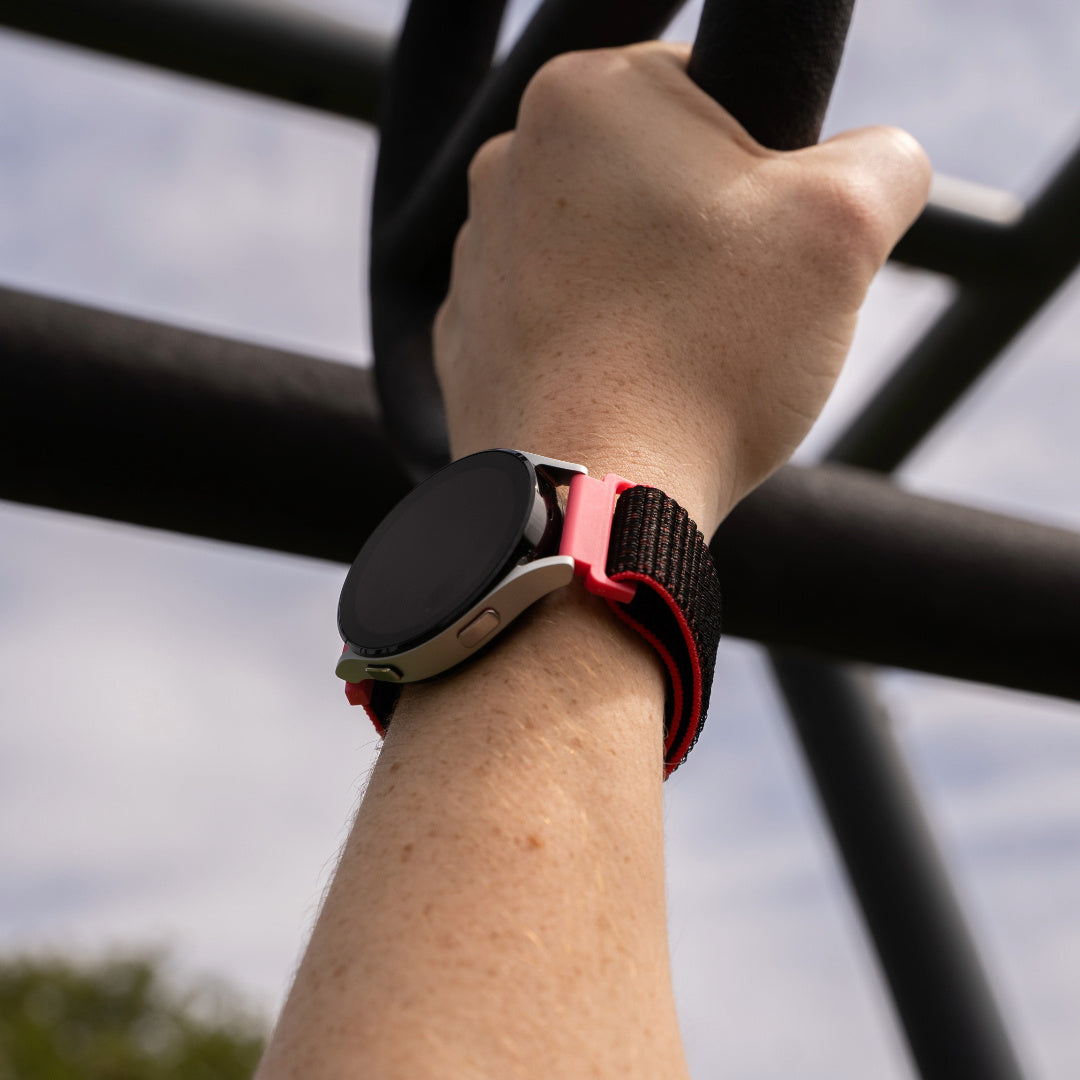 Bracelet nylon Xiaomi Watch 2 Pro (noir/corail)