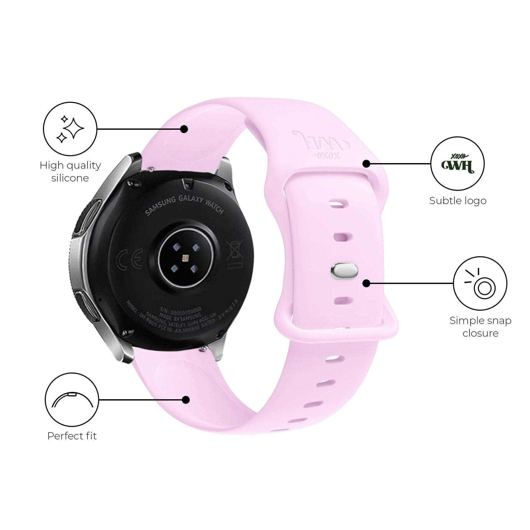Silicone Strap, bright pink, promotional banner