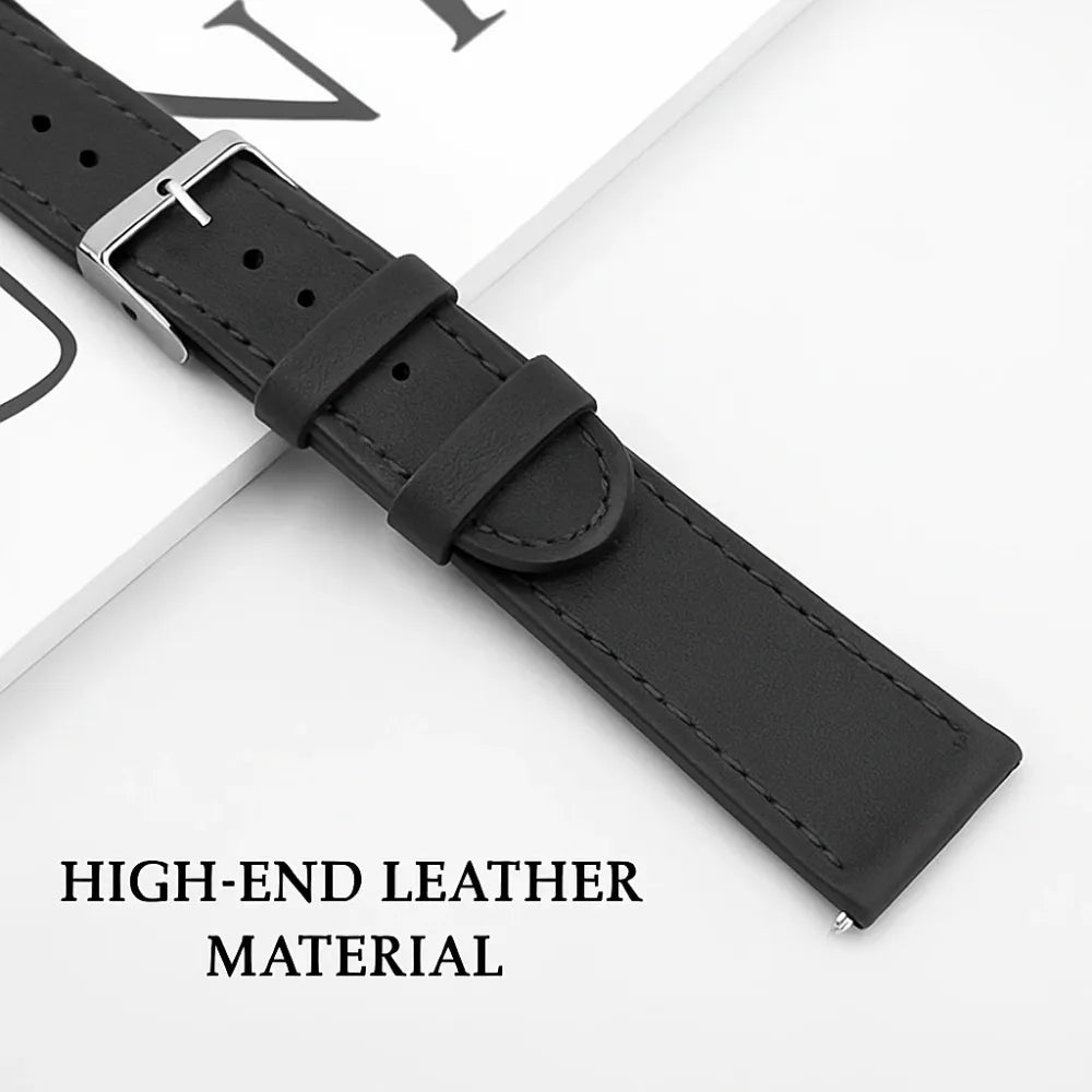 Modern Leather Strap, black, promotional banner
