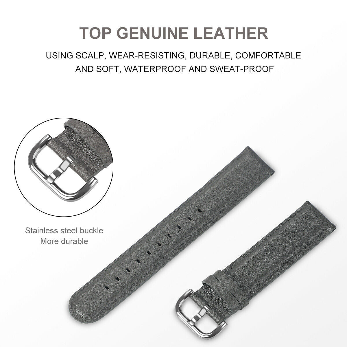 Leather Strap, dark grey, promotional banner