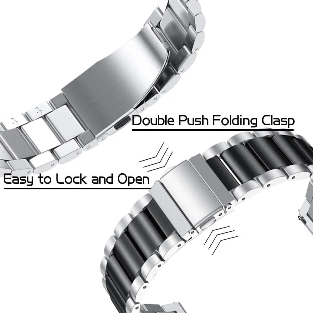 OnePlus Watch 3 - 43mm Steel Strap (Silver/Black)