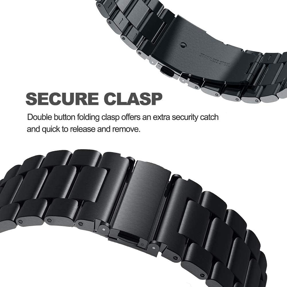 Bracelet acier Withings ScanWatch 2 - 42mm (noir)