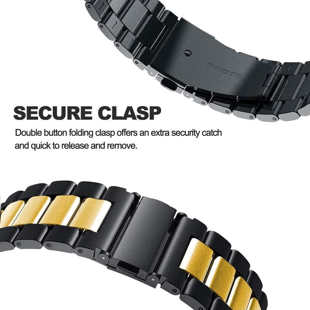 Bracelet acier Xiaomi Watch 2 Pro (noir/or)