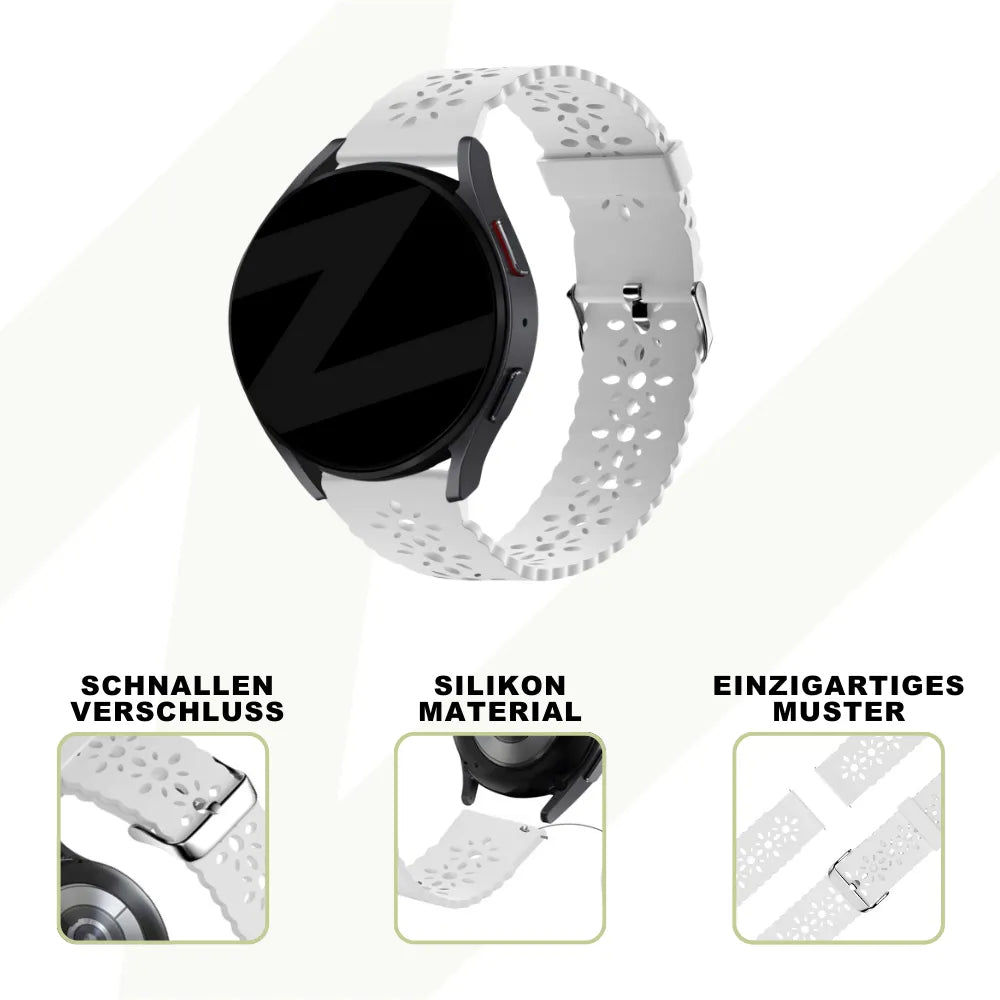 Bandz Bracelet silicone avec motif Coros Apex 2 (blanc)