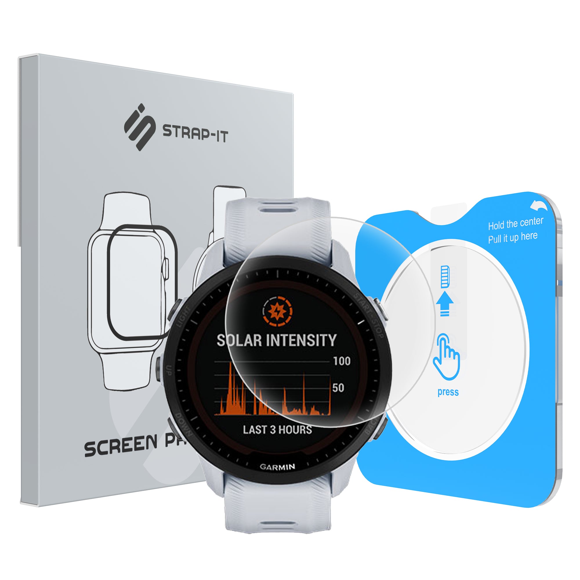 Protection d'écran avec outil de pose en un clic - Garmin Forerunner 955