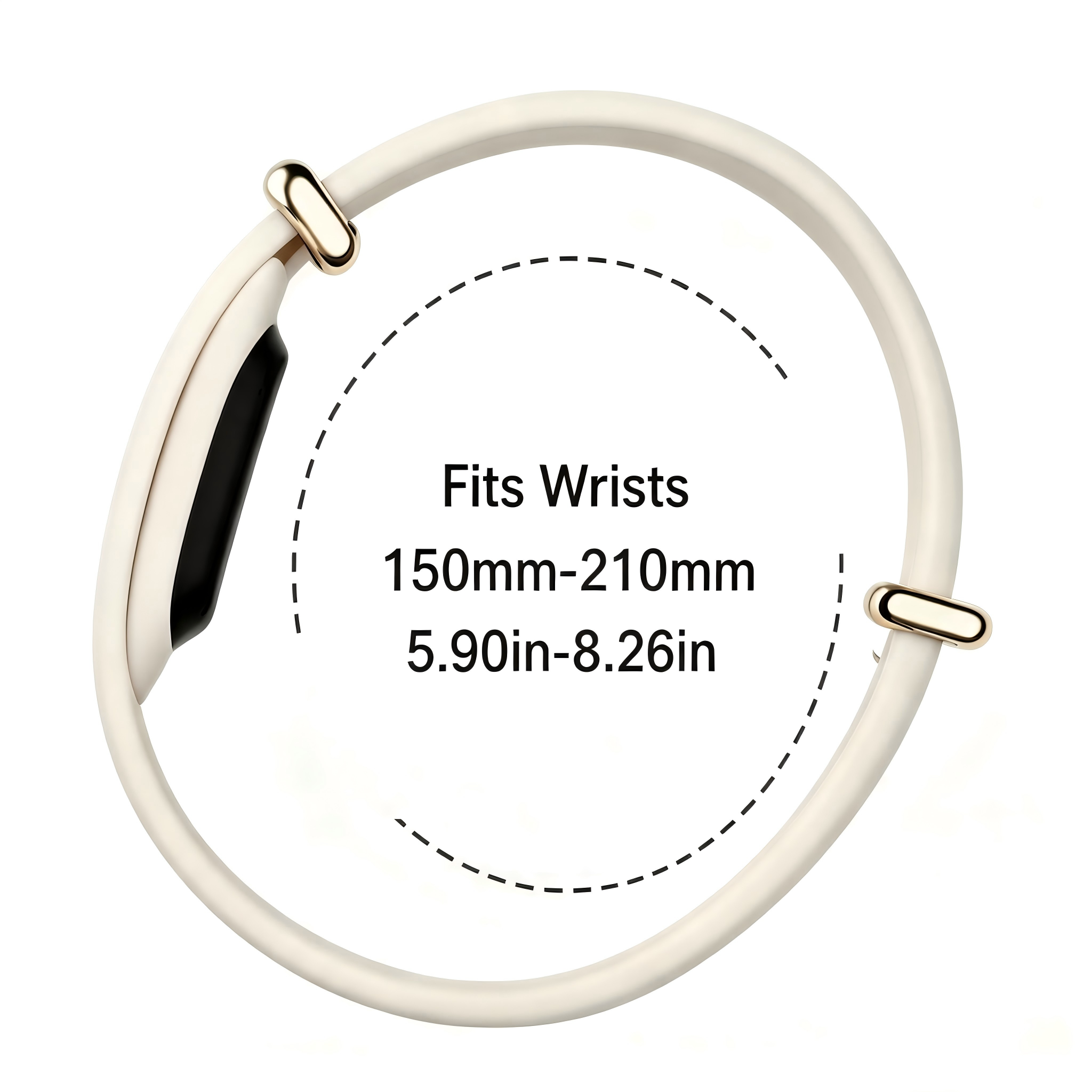 Bracelet silicone Fitbit Air (beige)