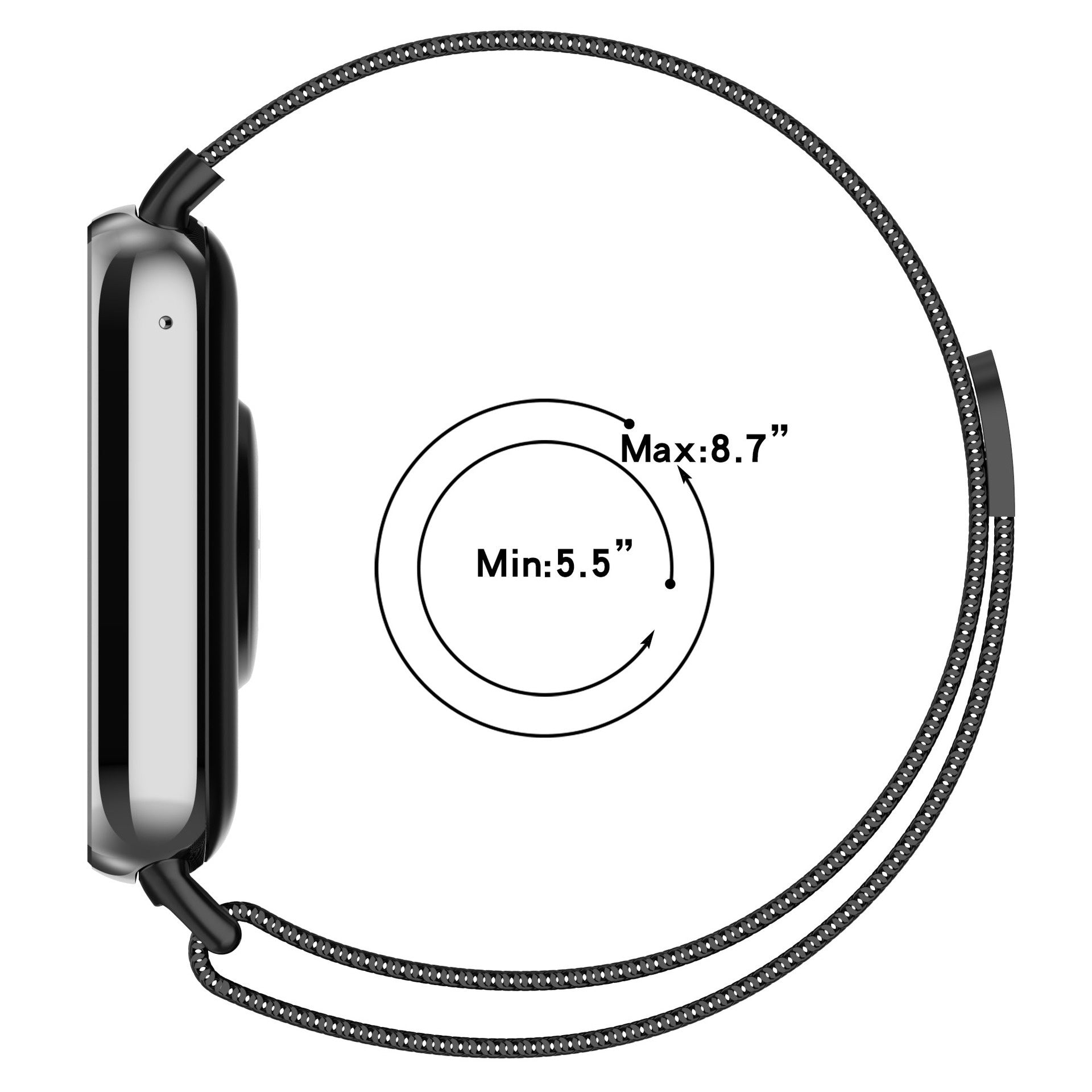 Bracelet milanais Xiaomi Smart Band 10 Pro (noir)