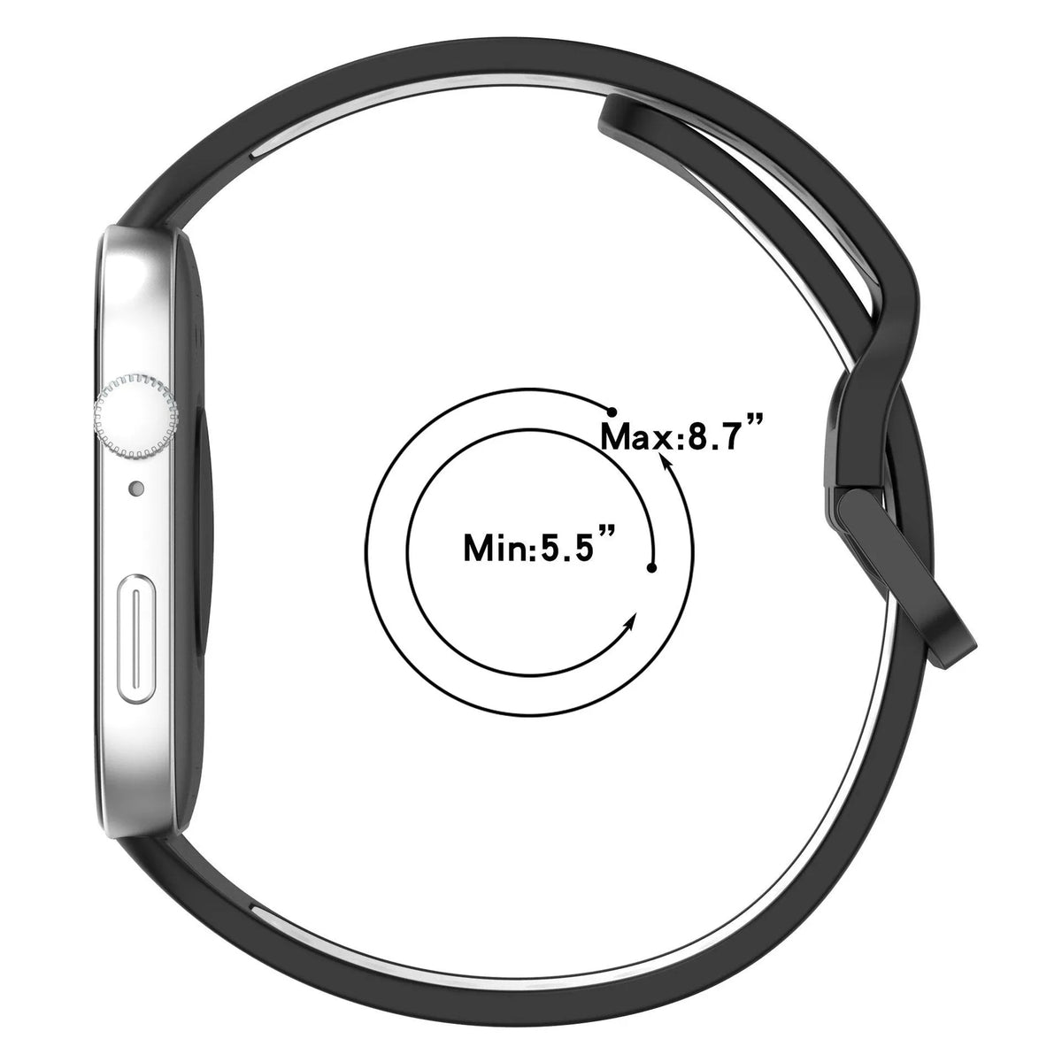 Huawei Watch Fit 5 Sport Strap (Black/Red)