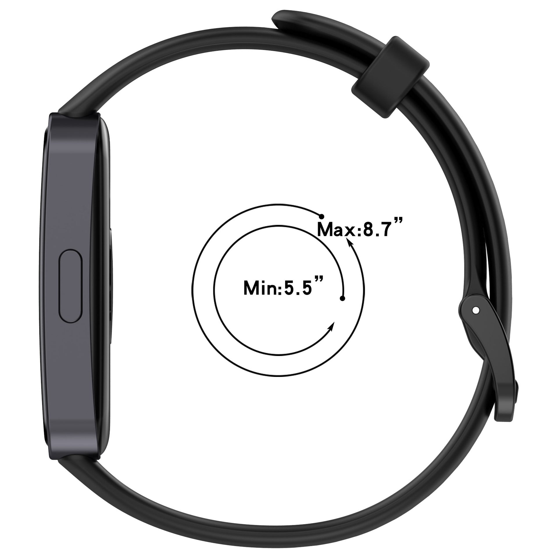 Bracelet silicone classique Huawei Band 8 (noir)