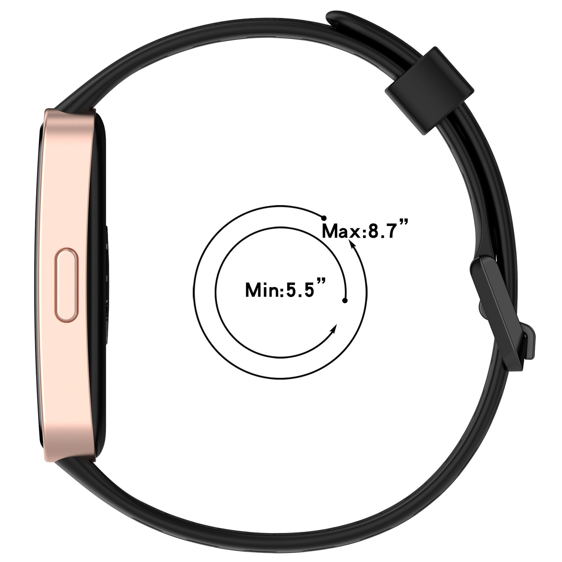 Huawei Band 8 Silicone Air Strap (Black)