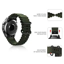 Garmin Instinct 3 - 50mm Ocean Strap (Army Green)