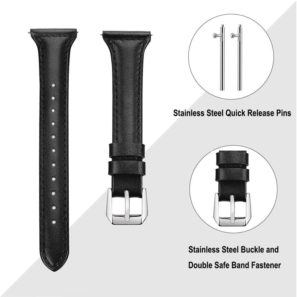 Bracelet cuir Huawei Watch GT 7 - 41mm (noir)