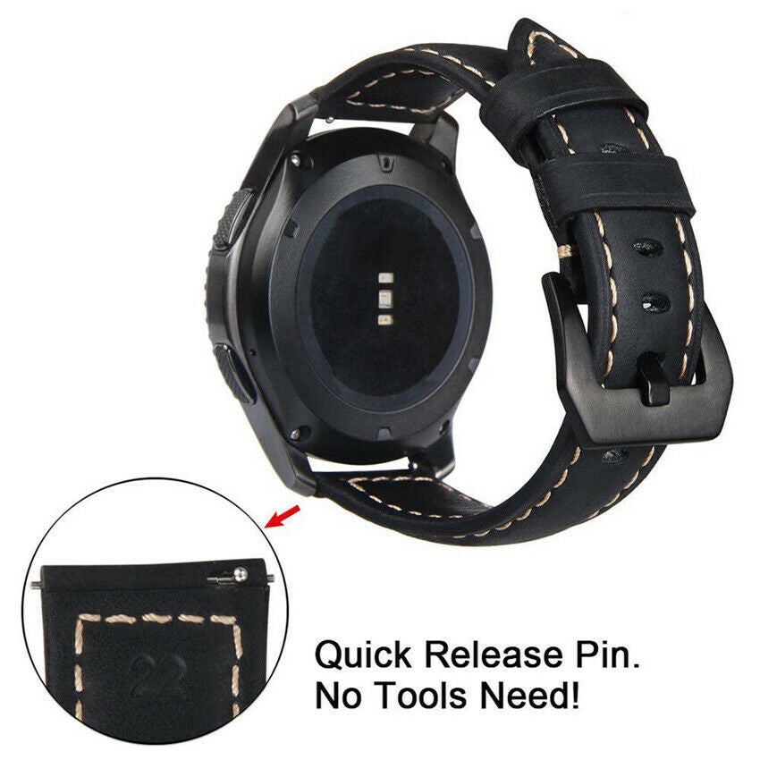 Bracelet cuir Coros Pace 3 (noir)