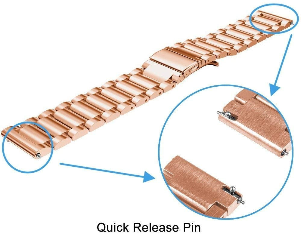 Bracelet acier Amazfit Balance Ultra (or rose)