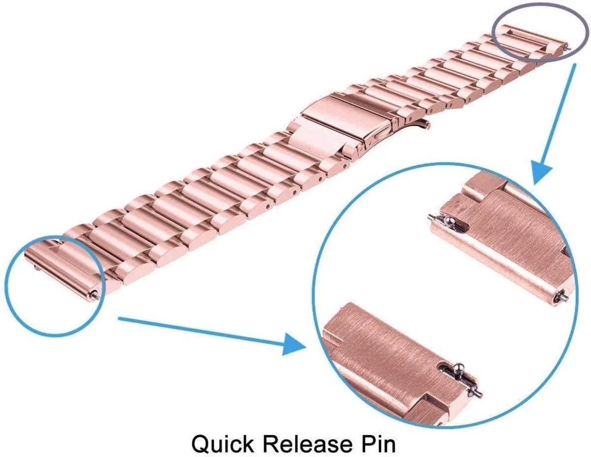 Bracelet acier Oppo Watch X2 Mini (rose)