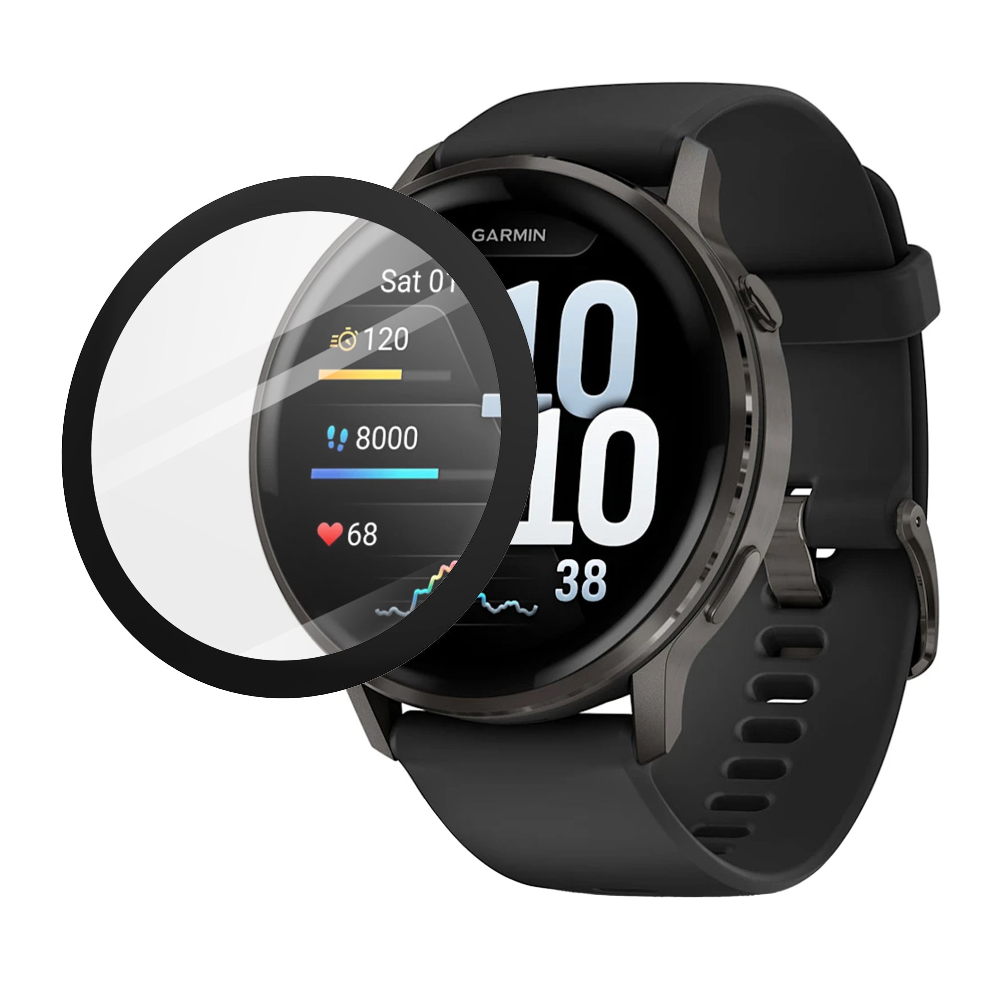 Protection d'écran avec outil de pose en un clic - Garmin Venu 4 - 45mm