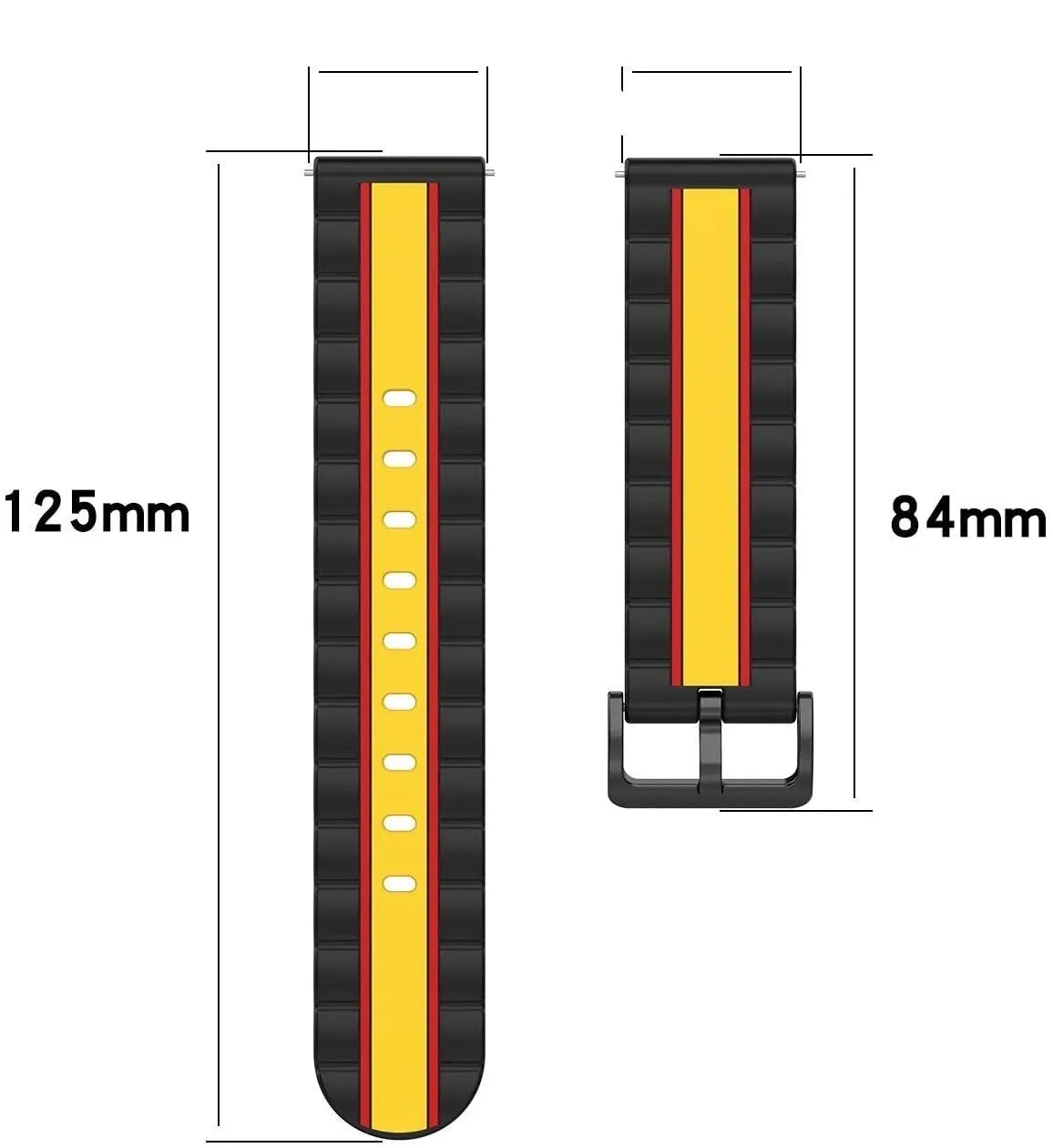 Bracelet édition spéciale Honor Magic Watch 2 (noir/jaune)
