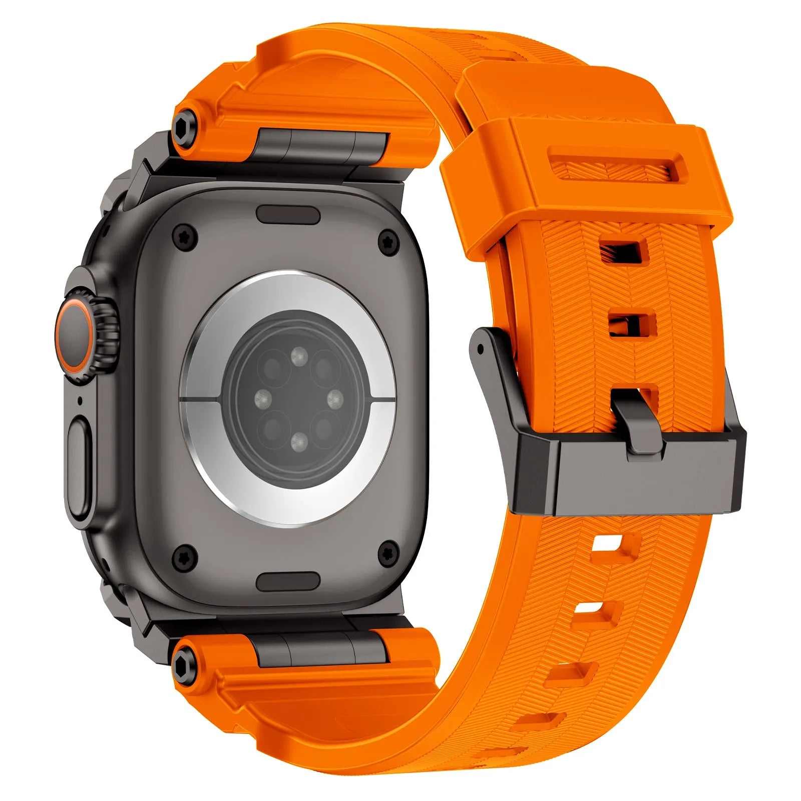 Apple Watch 'Four Claw' Silicone Strap (Orange)