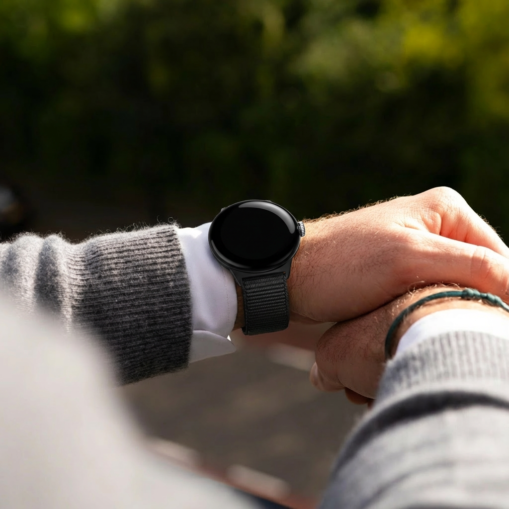 Bracelet nylon Google Pixel Watch 5 - 45mm (noir)