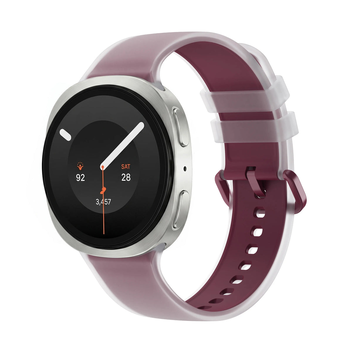 Samsung Galaxy Watch 9 - 44mm Jelly Silicone Strap (Wine Red)