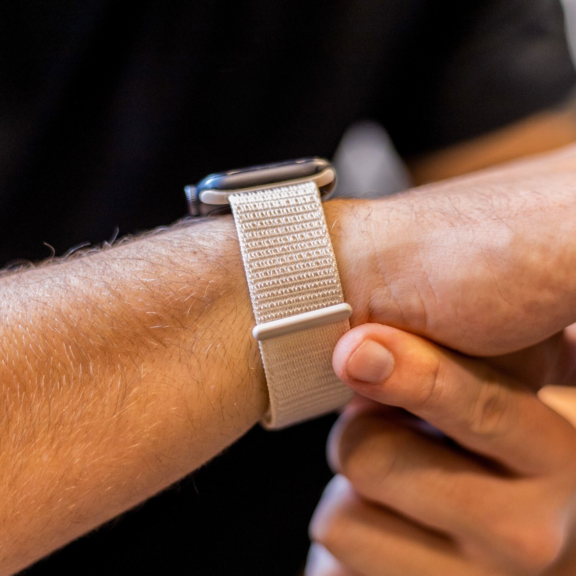Bracelet nylon Apple Watch Ultra (lumière stellaire)